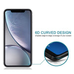 Pellicola in vetro temperato 9H anti-peep per iPhone XR