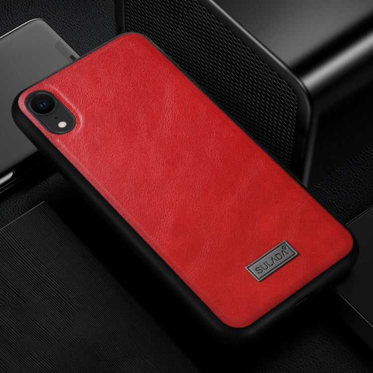 Custodia TPU e pelle per iPhone XR SULADA