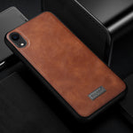 Custodia TPU e pelle per iPhone XR SULADA