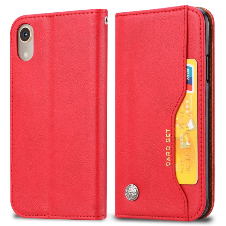 Custodia in pelle per iPhone XR con supporto