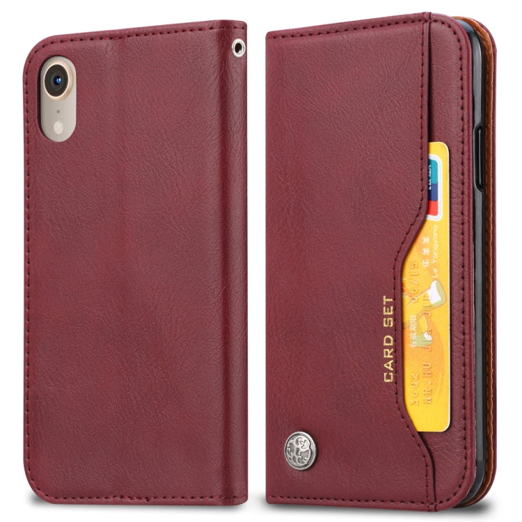 Custodia in pelle per iPhone XR con supporto