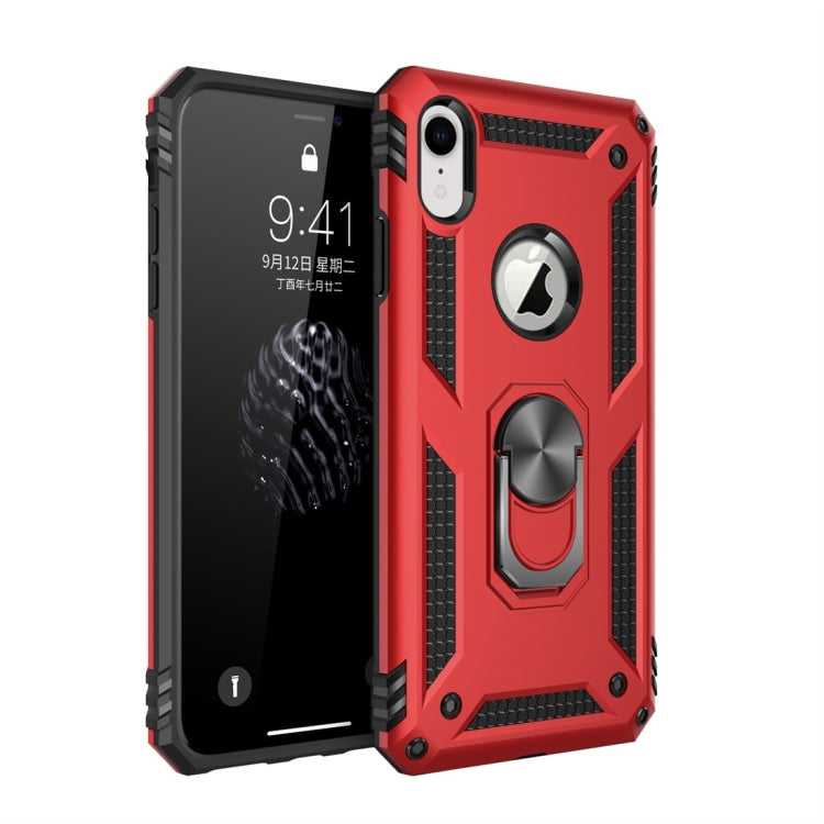 Custodia protettiva TPU e PC per iPhone XR con supporto 360°