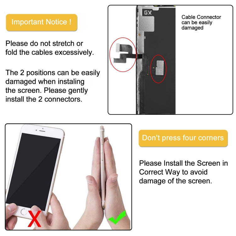 Schermo LCD in materiale OLED morbido e digitalizzatore assemblaggio completo per iPhone XS, For iPhone XS (Hard OLED)