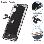 Soft OLED LCD Screen and Digitizer Full Assembly for iPhone XS, For iPhone XS (Hard OLED)