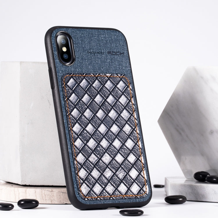 Per iPhone X / XS ROCK Origin Series Custodia protettiva in TPU + PU aziendale, For XS / X