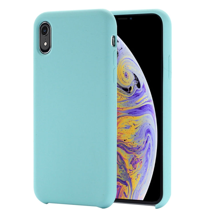 Per iPhone XR Custodia in silicone liquido a copertura totale con quattro angoli, For XR, XR