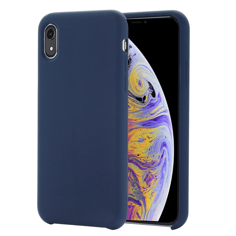 Per iPhone XR Custodia in silicone liquido a copertura totale con quattro angoli, For XR, XR