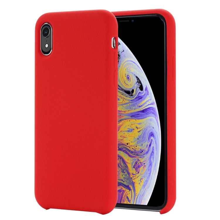 Per iPhone XR Custodia in silicone liquido a copertura totale con quattro angoli, For XR, XR