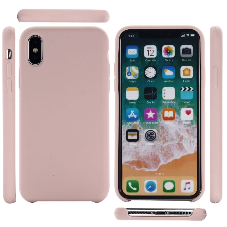 Per iPhone XR Custodia in silicone liquido a copertura totale con quattro angoli, For XR, XR