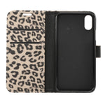 Custodia in pelle con supporto per iPhone XS