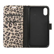 Custodia in pelle per iPhone XS con supporto