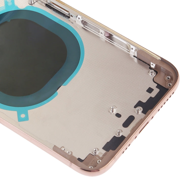 Cover posteriore con obiettivo e tasti laterali per iPhone XS
