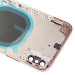Cover posteriore con obiettivo e tasti laterali per iPhone XS