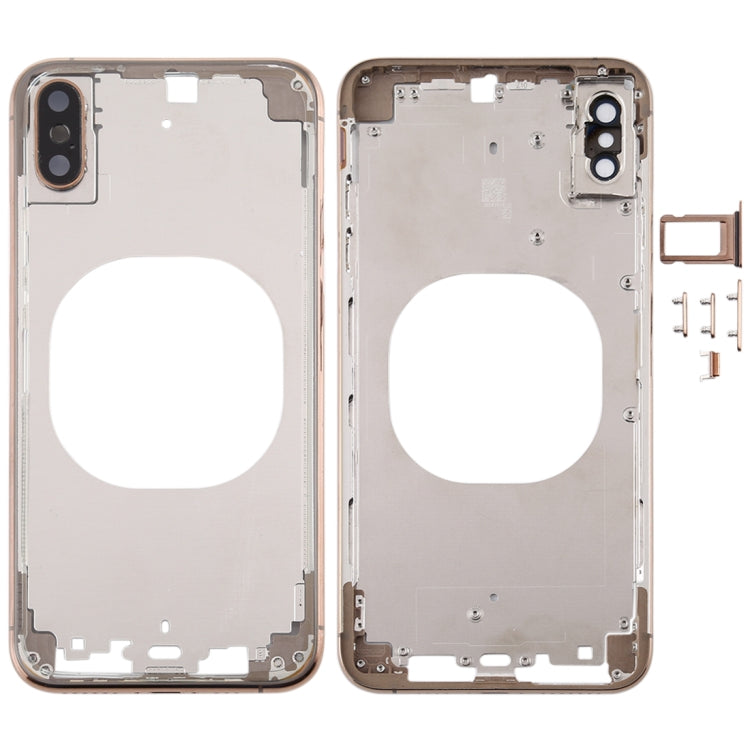 Cover posteriore trasparente con obiettivo della fotocamera, vassoio per scheda SIM e tasti laterali per iPhone XS, For iPhone XS(Transparent), For iPhone XS  (Camera Len), For iPhone XS(Transparent Back)