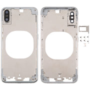 Cover posteriore trasparente con obiettivo della fotocamera, vassoio per scheda SIM e tasti laterali per iPhone XS, For iPhone XS(Transparent), For iPhone XS  (Camera Len)