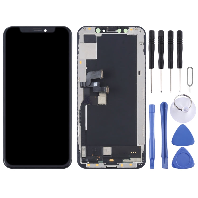 Schermo LCD originale in materiale OLED e digitalizzatore assemblaggio completo per iPhone XS, For iPhone XS (Original)