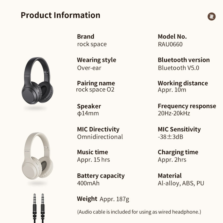 Auricolare wireless ROCK Space O2 HiFi