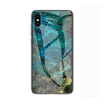 Custodia vetro marmorizzato per iPhone X e XS