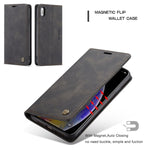 Custodia in pelle CaseMe per iPhone X e XS