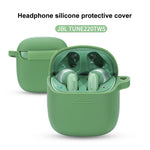 Custodia protettiva anticaduta in silicone di colore puro per auricolari wireless per JBL TUNE 220TWS