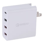 Caricatore da viaggio USB-C 4 porte QC3.0