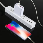 Caricatore da viaggio USB-C 4 porte QC3.0