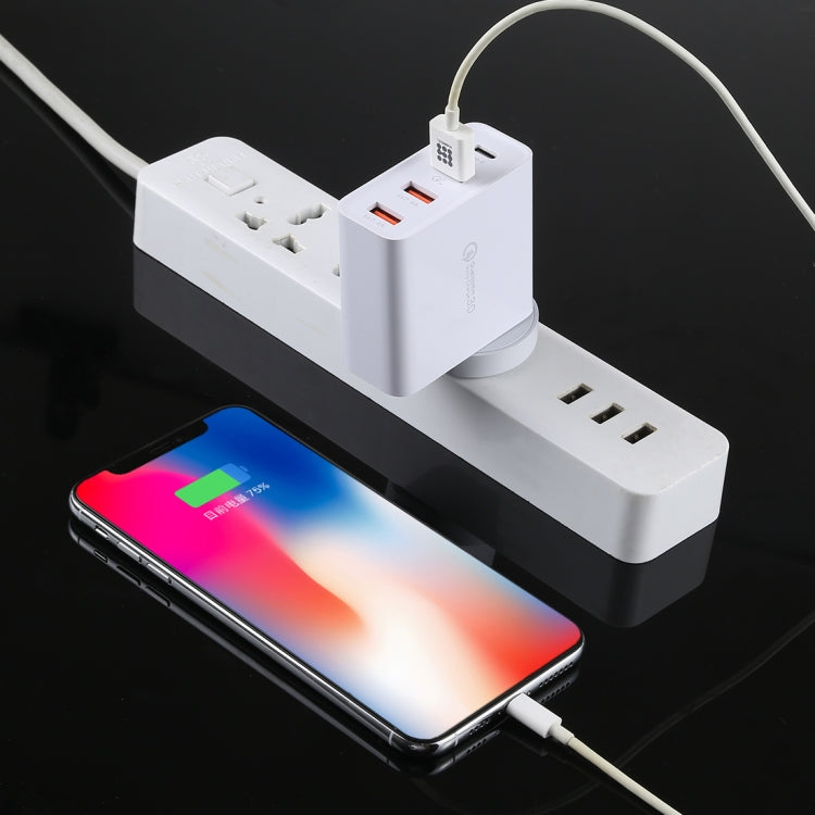 Caricatore da viaggio USB-C 4 porte con Quick Charge UK