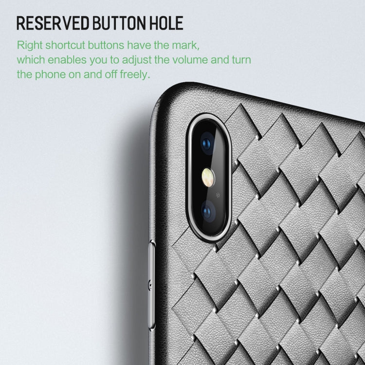 Per iPhone XS Custodia morbida in TPU stile ROCK Slim Weave, For XS