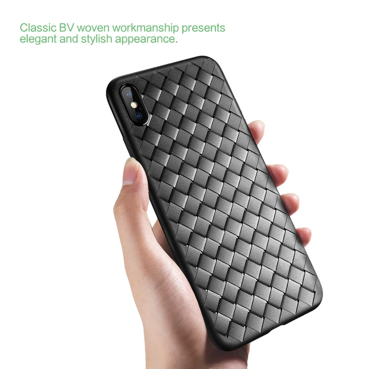 Per iPhone XS Custodia morbida in TPU stile ROCK Slim Weave, For XS