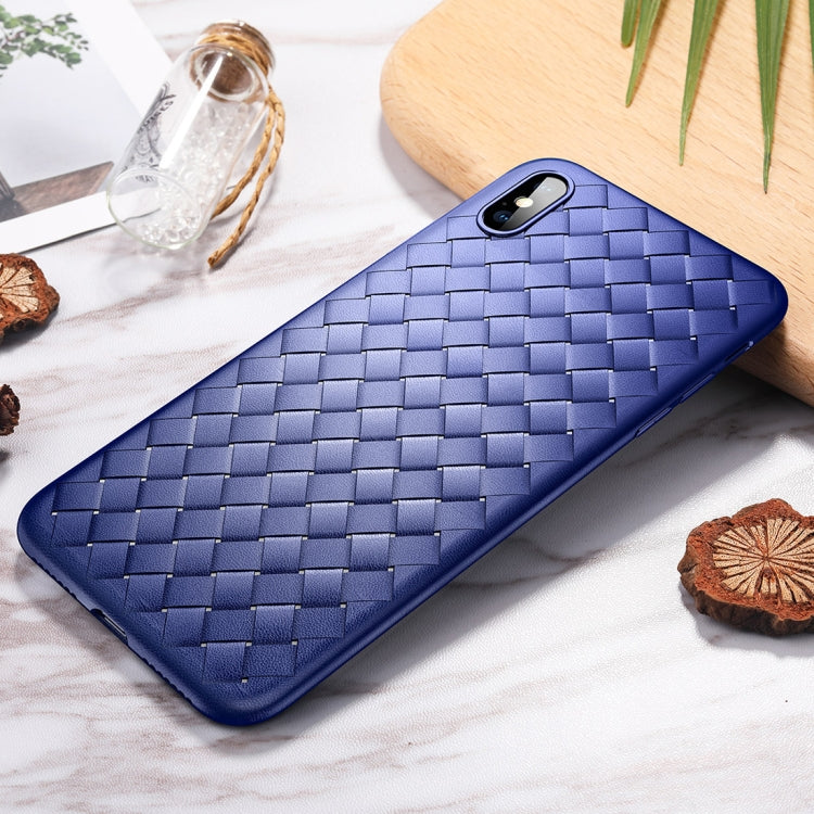 Per iPhone XS Custodia morbida in TPU stile ROCK Slim Weave, For XS