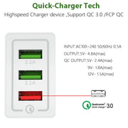 Caricatore da viaggio rapido 3 porte USB