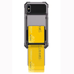 Custodia antiurto TPU e PC per iPhone X e XS con slot carte