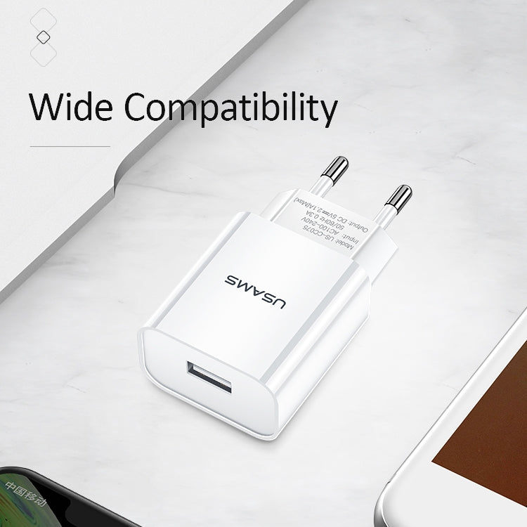 Caricabatterie da viaggio USB singolo USAMS