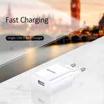 Caricabatterie da viaggio USB singolo USAMS