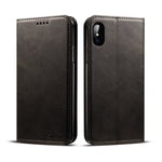 Custodia in pelle per iPhone X e XS con slot carte