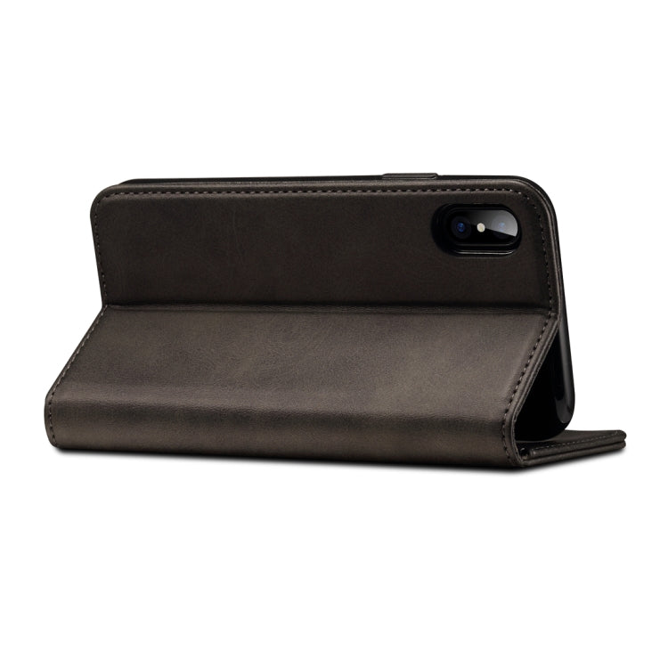 Custodia in pelle per iPhone X e XS con slot carte