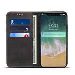 Custodia in pelle per iPhone X e XS con slot carte