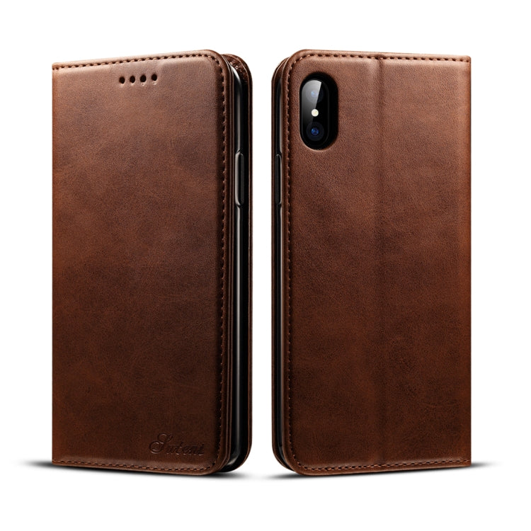 Custodia in pelle per iPhone X e XS con slot carte