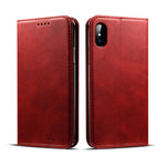 Custodia in pelle per iPhone X e XS con slot carte