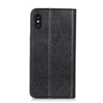 Custodia magnetica in pelle per iPhone X e XS