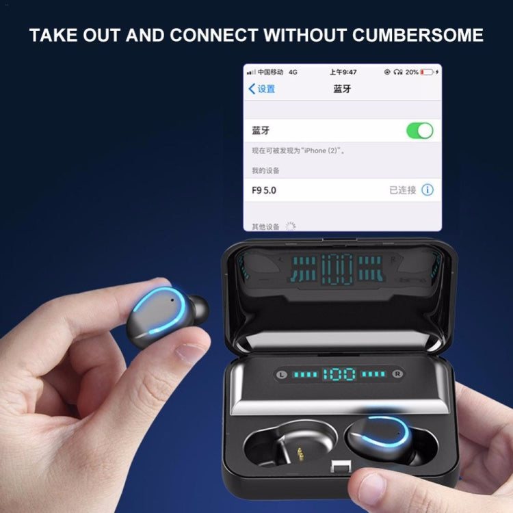 Auricolari Bluetooth F9-5 con cancellazione rumore