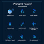 Auricolari Bluetooth F9-9 TWS con Cancellazione Rumore