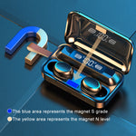 Auricolare Bluetooth F9-5C con ricarica magnetica