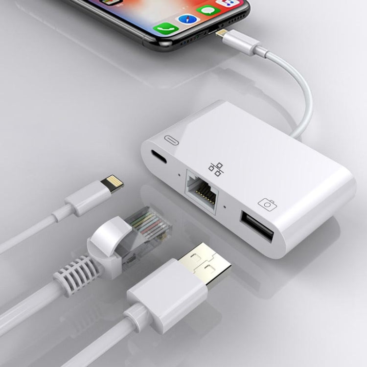 Adattatore rete 8 pin a RJ45 1000 Mbps con ricarica