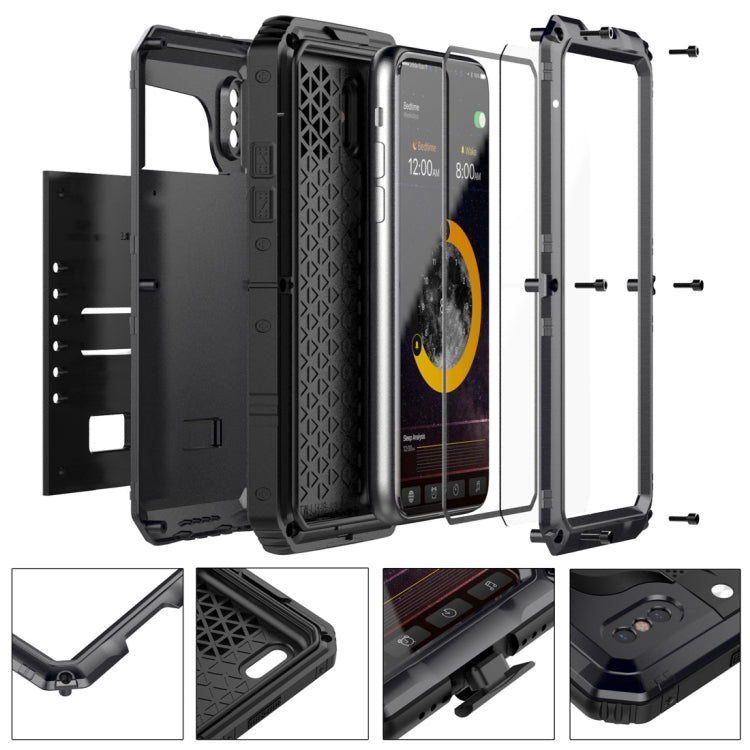 Custodia in lega di zinco per iPhone X e XS