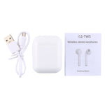 Auricolari wireless Bluetooth i11-TWS con ricarica magnetica