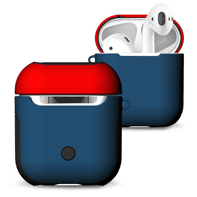 Vernice in gomma smerigliata + custodia per auricolari Bluetooth per PC custodia anti-smarrimento per Apple AirPods 1/2