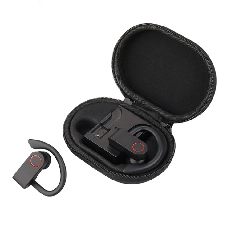 JHO-A9 TWS Auricolare Bluetooth wireless con orecchio sospeso con ricarica + custodia con cerniera integrata, supporto controllo vocale, JHO-A9