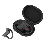 JHO-A9 TWS Auricolare Bluetooth wireless con orecchio sospeso con ricarica + custodia con cerniera integrata, supporto controllo vocale, JHO-A9