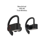 JHO-A9 TWS Auricolare Bluetooth wireless con orecchio sospeso con ricarica + custodia con cerniera integrata, supporto controllo vocale, JHO-A9